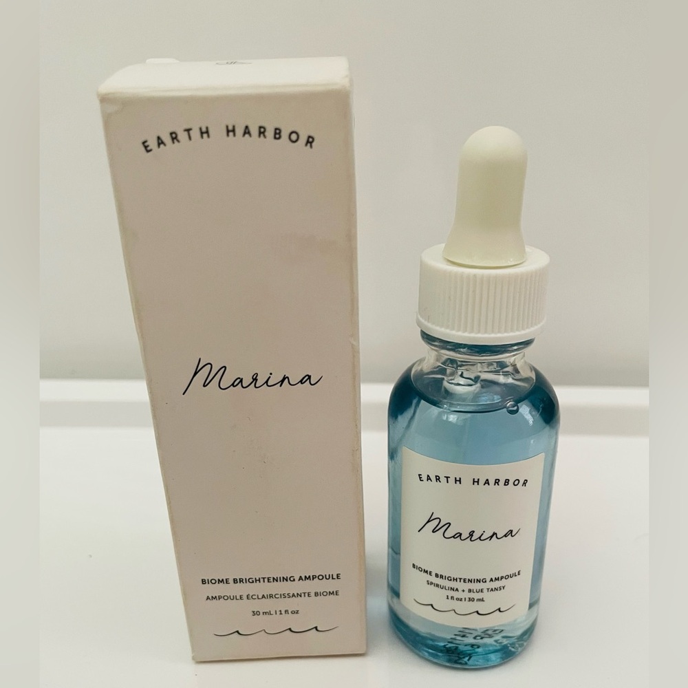 NIB Earth Harbor Marina Biome Brightening Ampoule New In Box 30 mL/ 1 fl oz